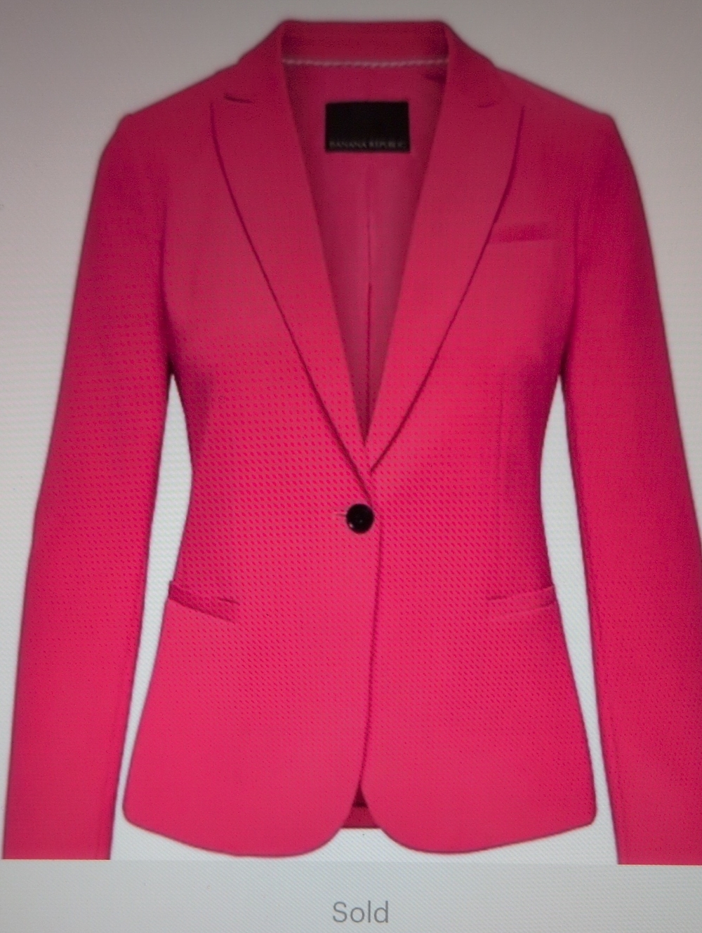 Banana Republic Classic Fit Neon Pink Blazer